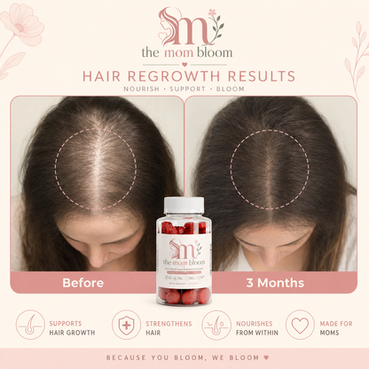 The Bloom Glow® Post Partum Hair Regrowth Gummies