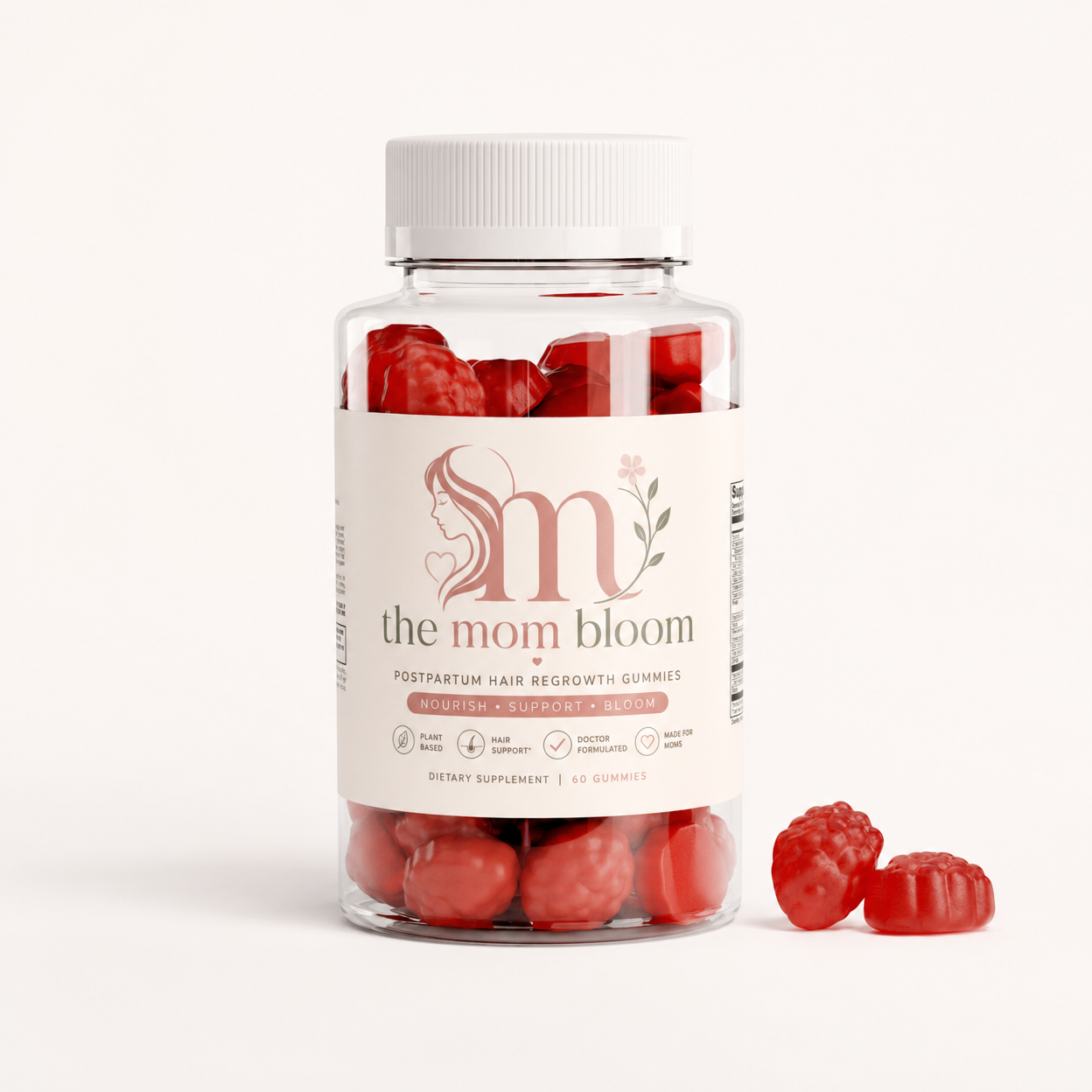 The Bloom Glow® Post Partum Hair Regrowth Gummies